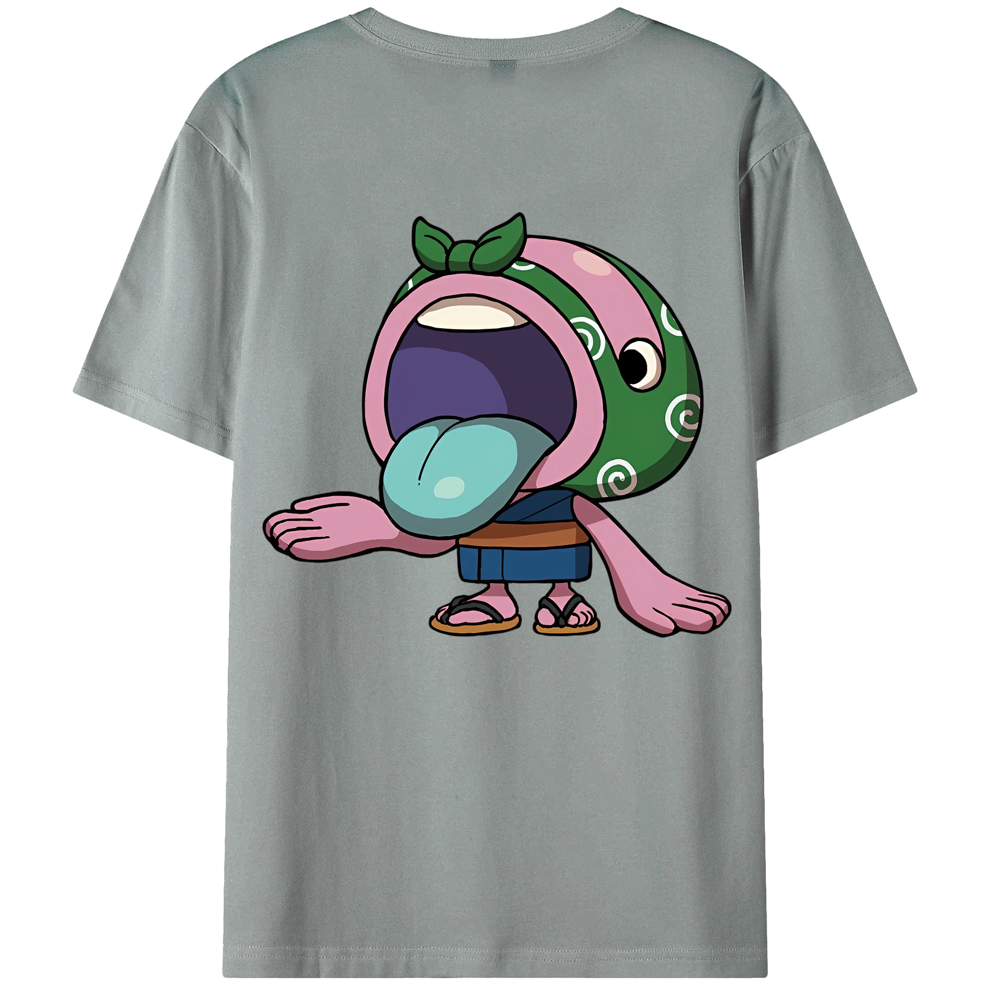 （画像用） 妖怪ウォッチ Yo-kai Watch 綿100％ メンズ半袖Tシャツ（バックプリント） 通気性